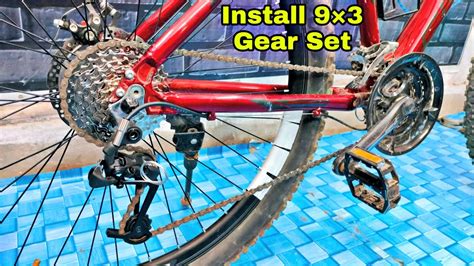 How to install 9×3 speed cycle gear kit. Shimano cassette hub, cassette ...