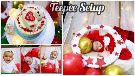 How To Make a Teepee Tent at home | Birthday Setup | DIY Photo booth @maheesdecor - YouTube