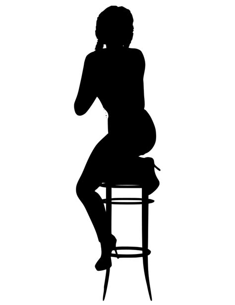 SVG > bar stool woman - Free SVG Image & Icon. | SVG Silh