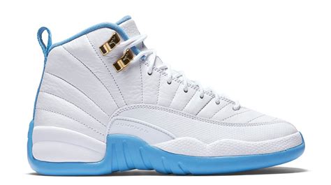 Air Jordan 12 GS White Metallic Gold University Blue - Sneaker Bar Detroit