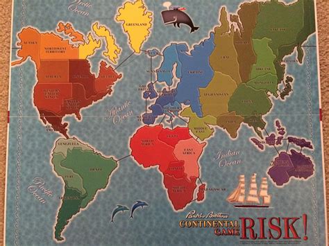 The highly skewed map used in the new model for the board game, Risk! [1920 x 1080] : MapPorn