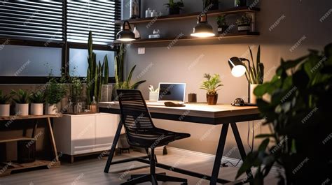 Premium Photo | Inspiring office interior design Minimalist style ...