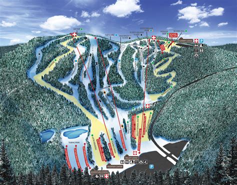 Poconos ski trail map for Blue Mountain Resort