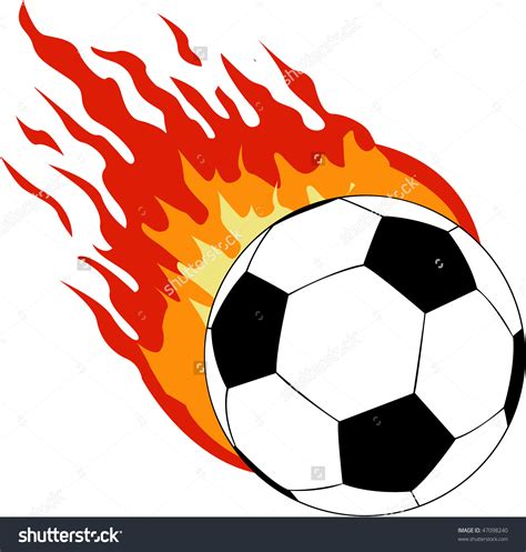 Flaming Soccer Ball | Free download on ClipArtMag