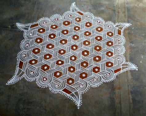 25 dots star as line pattern kolam || Contest Kolam – Kolams of India