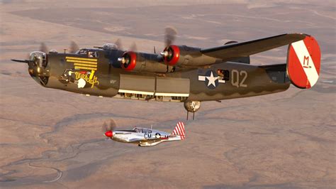 B 24 liberator and p 51 mustang (1920x1080, mustang) via www.allwallpaper.in Mustang Wallpaper ...