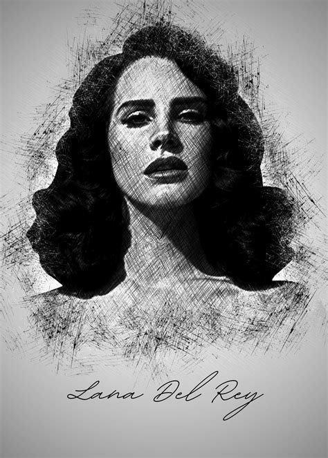 Simple Lana Del Rey Drawing