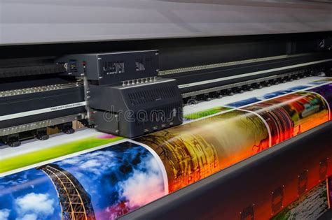 Large Format Printing Machine in Operation Editorial Stock Photo ...