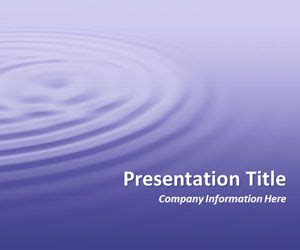 Ripples Purple PowerPoint Template