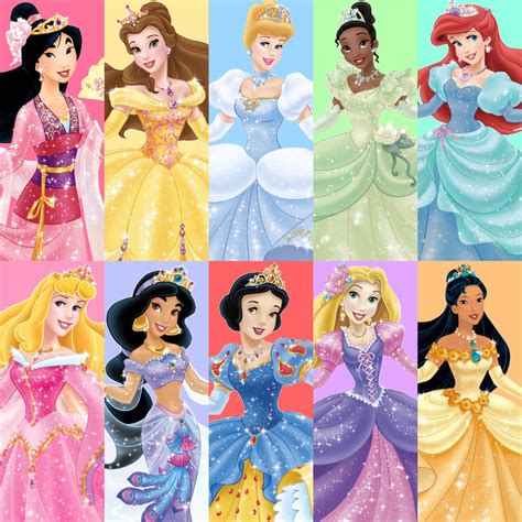 Deluxe Gown Collage - Ten Original Disney Princesses Photo (38405070 ...