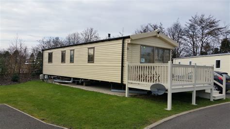 Caravan for private hire at Haven Haggerston Castle Holiday Park UK Caravan Rental