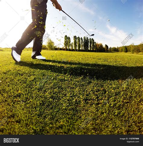 Golf Swing On Course. Image & Photo (Free Trial) | Bigstock