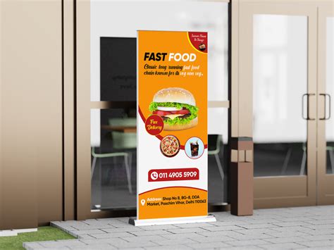 Food Standee For Restaurant by Round Rocks Marketing on Dribbble