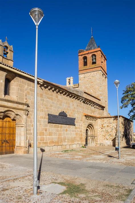 Tower of the Historic Santa Eulalia Church in the Center of Merida ...