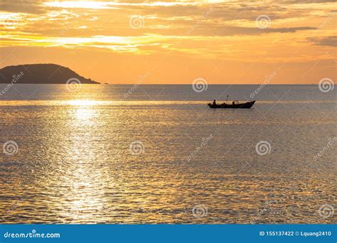 Sunrise with Orange Sky in Da Nang Beach - Vietnam Landscape Stock Photo - Image of lifestyle ...