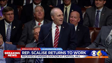 Steve Scalise returns to Congress, says he is a living miracle