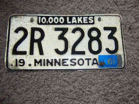 Minnesota license plate-1960/ 61