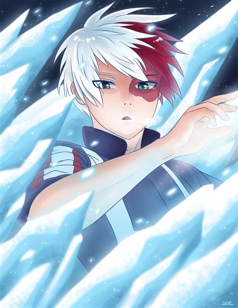 Boku No Hero Academia Todoroki Ice ver. by AngelOfLight98 on DeviantArt