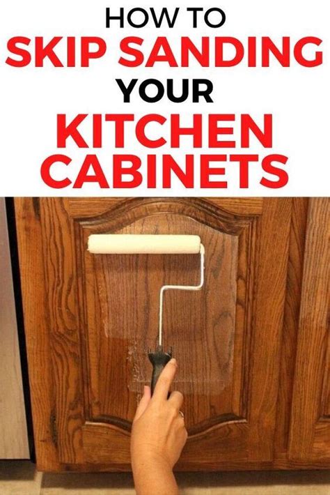 How to Paint Kitchen Cabinets without Sanding DIY | Painting kitchen cabinets, Painting wood ...