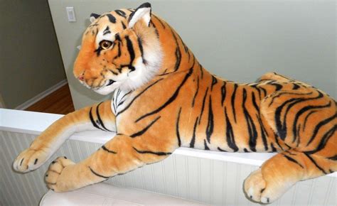 Giant/Jumbo/Huge SIBERIAN TIGER Plush Stuffed Big Cat Toy REALISTIC 45 ...