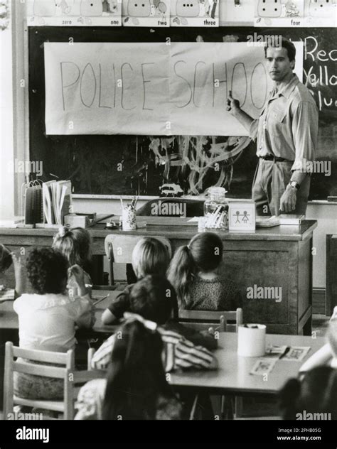 Actor Arnold Schwarzenegger in the movie Kindergarten Cop, USA 1990 ...