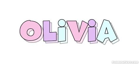 Olivia Logo | Free Name Design Tool from Flaming Text