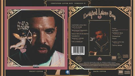 Designs by Vido - DRAKE: CERTIFIED LOVER BOY CD/VINYL CONCEPTS