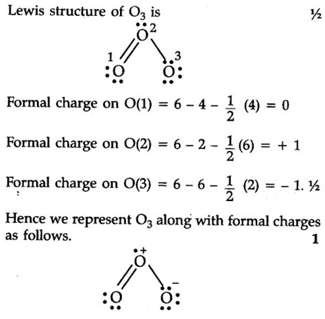 Calculate formal charge on each oxygen atom of ${{O}_{3}}$ molecule and ...