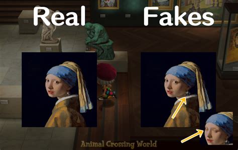 real vs fake art acnh mona lisa - Arthur Lorenz