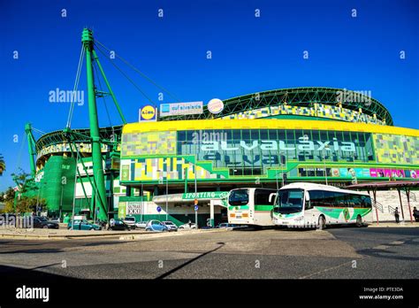 Exterior of the stadium Jose Alvalade. Home stadium for the Sporting ...