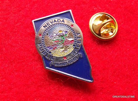 NEVADA State Police Dept Patch Badge,Officer Mini Metal LAPEL PIN ...