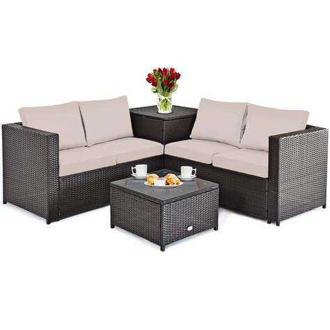 Voguish Modern Outdoor Sofa Set - Online Furniture Store - My Aashis