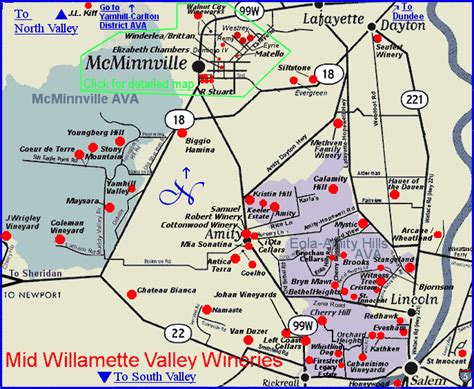 Printable Willamette Valley Winery Map - Printable Word Searches