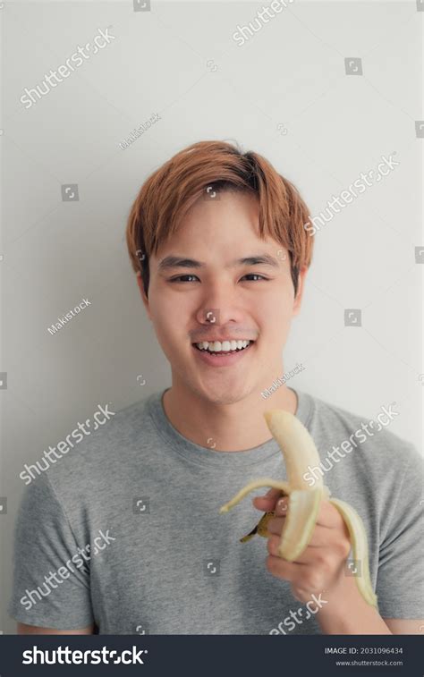 Healthy Hungry Morning Man Eating Banana Stock Photo 2031096434 | Shutterstock