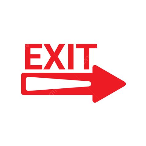 Exit Icon Isolated Of Flat Style, Exit Icon, Exit Icon Flat, Exit PNG ...