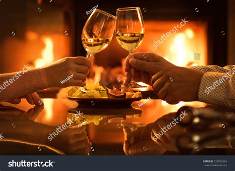 Young Couple Have Romantic Dinner Wine Stock Photo 721072834 | Shutterstock