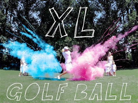 Golf Ball Powder & Confetti Gender Reveal Golf Ball in Pink or | Etsy