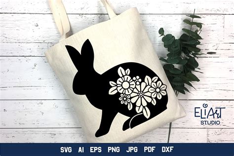 Bunny Silhouette SVG Graphic by EliArt Studio · Creative Fabrica