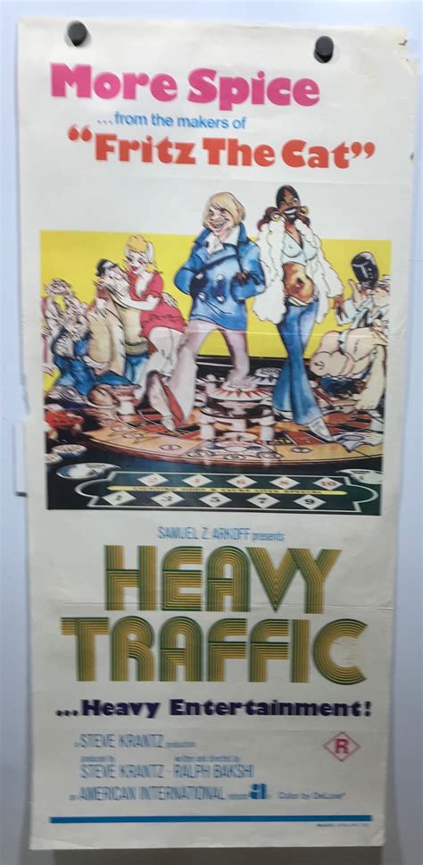 ORIGINAL DAYBILL MOVIE POSTER - HEAVY TRAFFIC - 1973 - X Marks The Shop