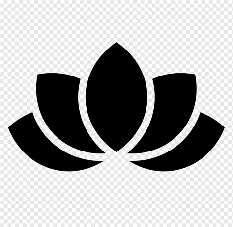 Computer Icons, lotus, logo, monochrome, flower png | PNGWing