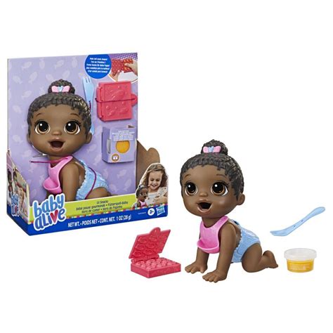 Baby Alive Lil Snacks Doll, Eats and "Poops," 8-inch Baby Doll with ...