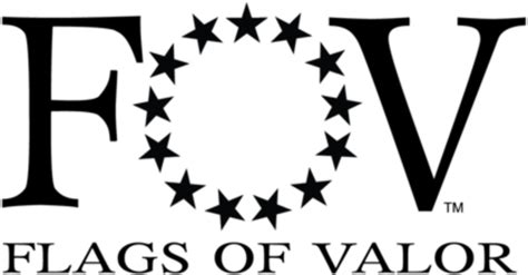 Download Antiqued American Flag Art- Flags Of Valor - Flags Of Valor Logo - Full Size PNG Image ...