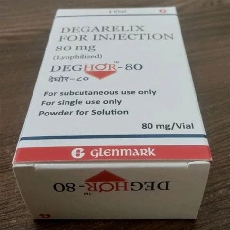 Glenmark Deghor Degarelix Injection, Storage: Cool Place, Dosage Form: 80mg at Rs 13100/box in ...