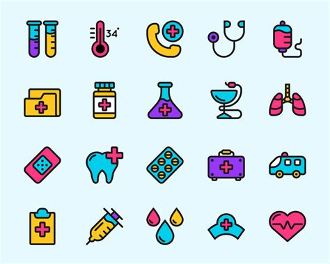 20 Free Medical Icons (AI)