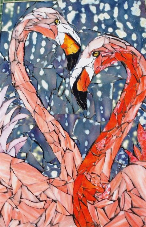 unique mosaic flamingo art | Mosaic animals, Mosaic artwork, Mosiac art
