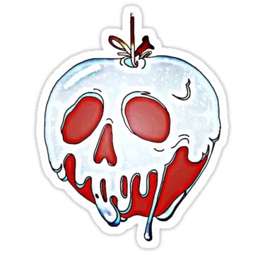 Pegatina 'probar mi manzana venenosa' de mysteriosupafan | Disney sticker, Disney tattoos, Half ...