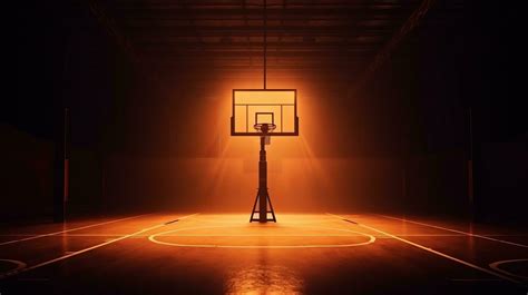 Basketball court with lights 26771437 Stock Photo at Vecteezy