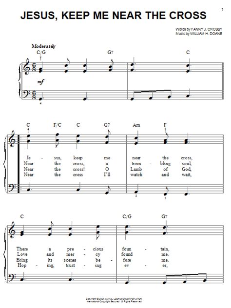 Jesus, Keep Me Near The Cross | Sheet Music Direct