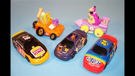 1997 BURGER KING CARTOON NETWORK WACKY RACING TEAM SET OF 5 KIDS MEAL TOY REVIEW - YouTube
