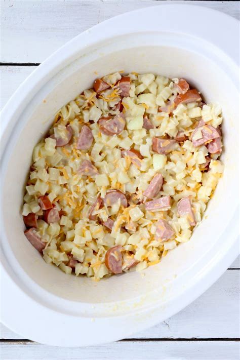 Crock Pot Recipe - Cheesy Kielbasa Hash Browns | Recipe | Crockpot ...